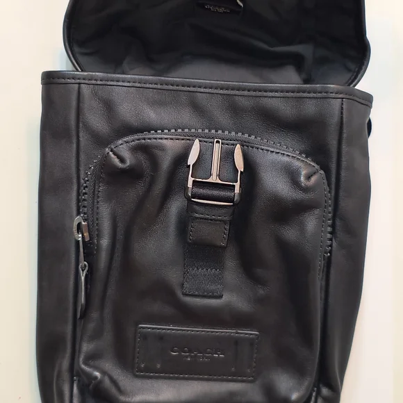 Coach Ranger Mini Pack Backpack – Black Leather - Picture 10 of 11